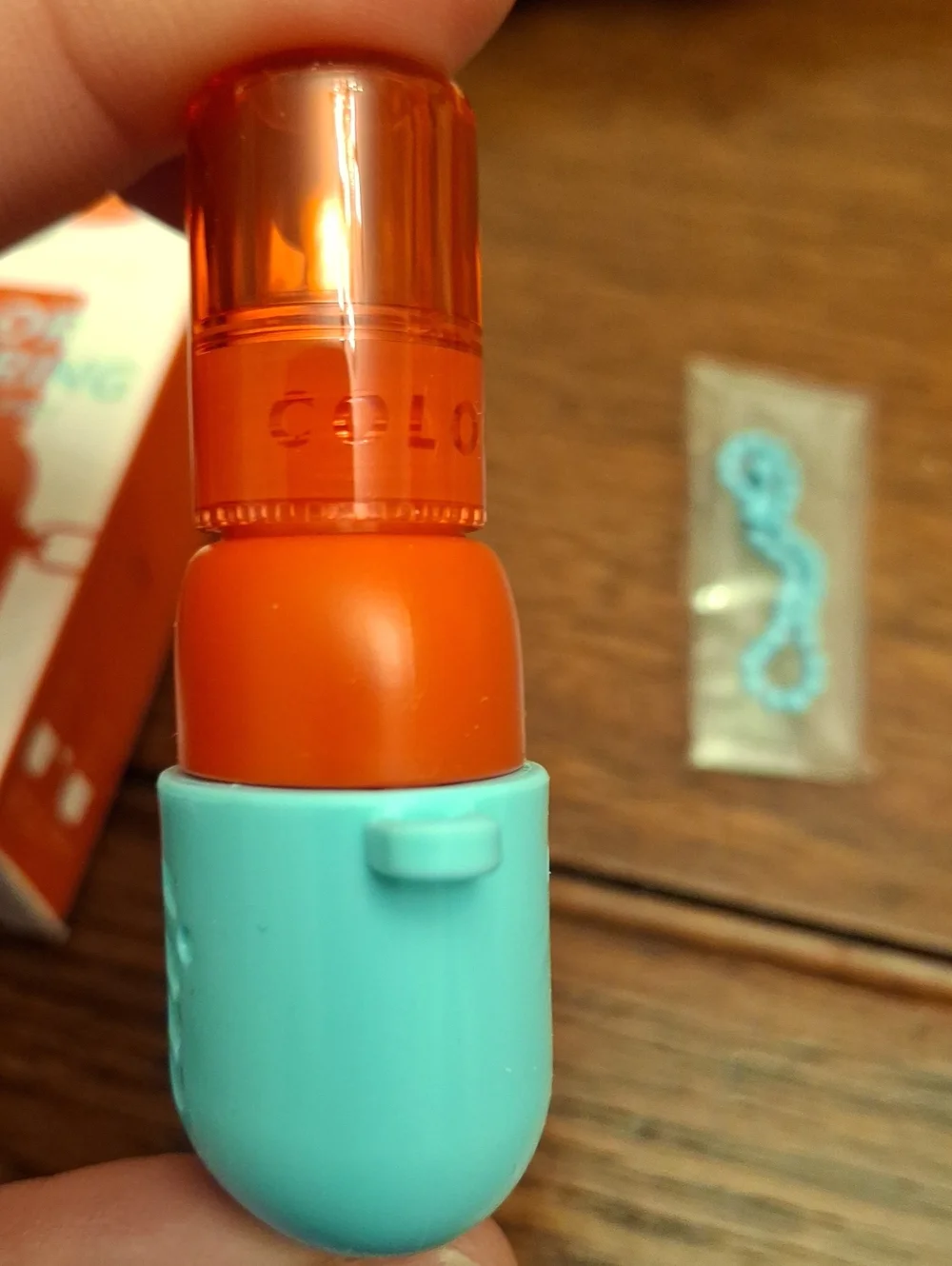 Im Meme Color Key Ring Water Gel Tint - Red Lover Blue Case 2.8g New